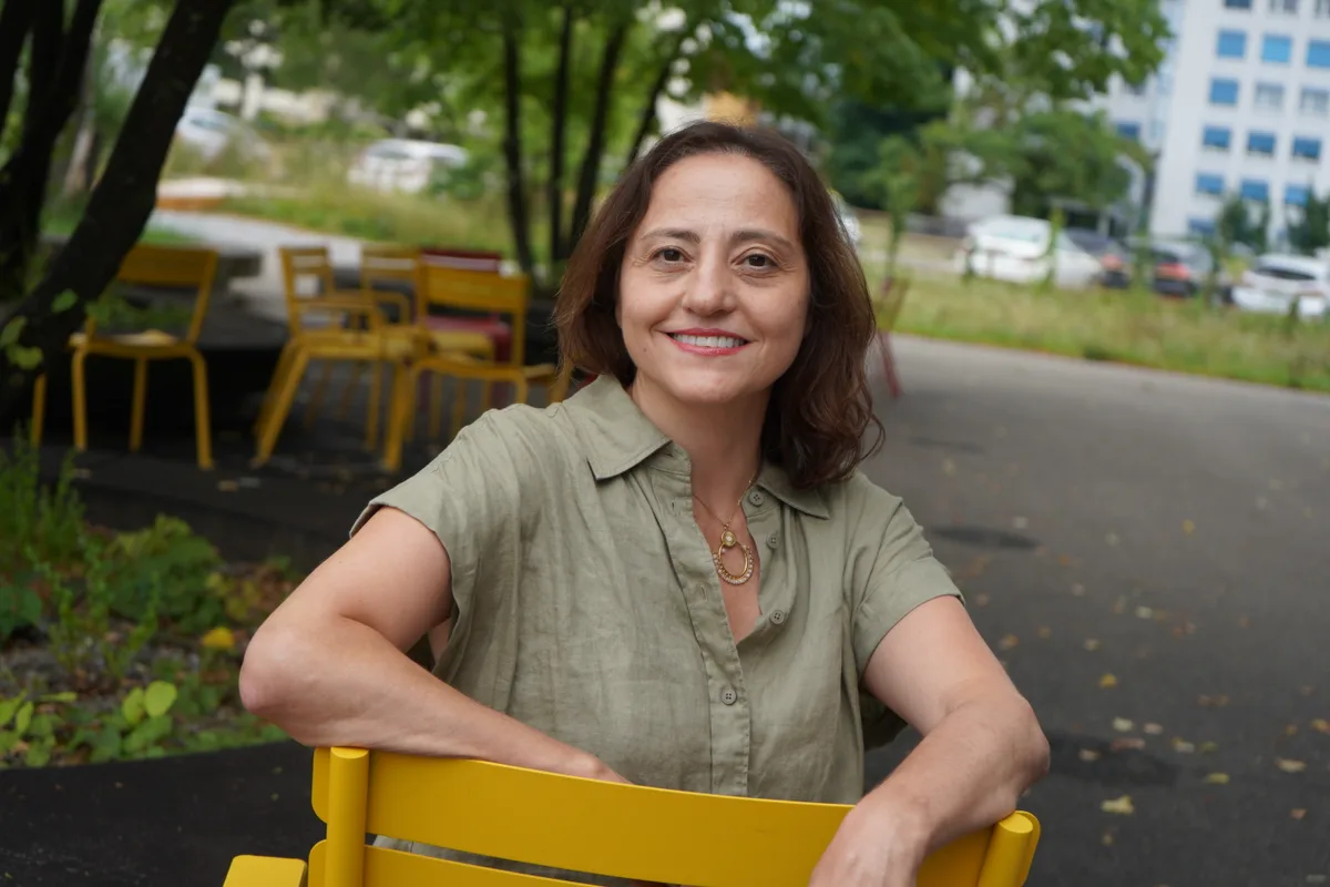 Gina Sessa vor dem Stadthaus.